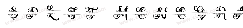 Split Monogram字体转换 Split Monogram字体转换